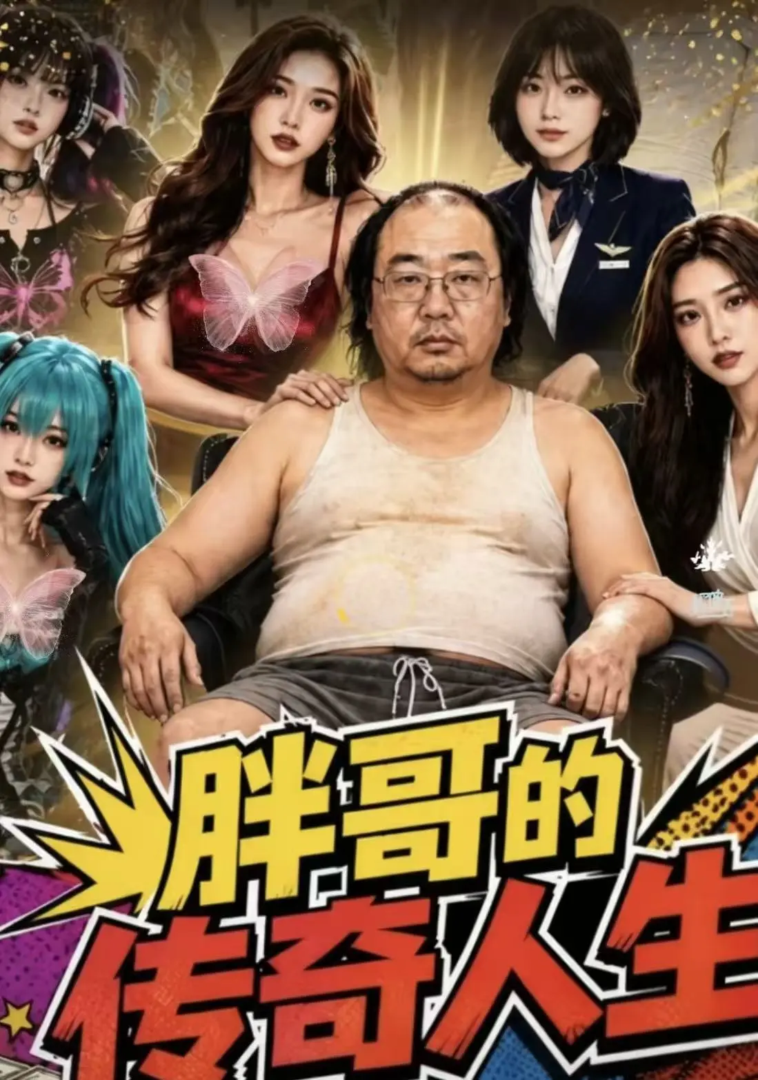 黄果魔改AI短剧《胖哥的传奇人生》全集无广告免费在线观看-胖哥的传奇人生夸克迅雷百度云网盘资源直达-200斤胖子逆袭解气
